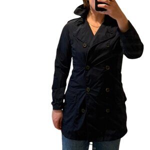 Barbour Navy Waterproof Trench Jacket